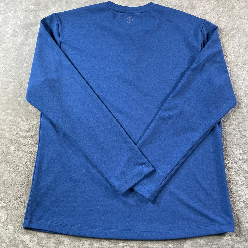 Twillory Athleisure Henley Shirt Mens XL Blue Long Sleeve Performance Athlounger - Picture 8 of 10